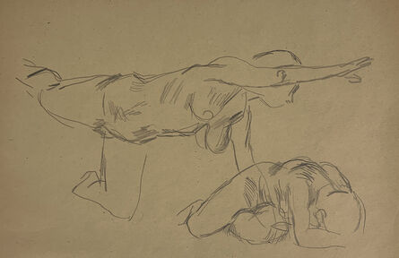 Jared French, ‘Untitled (Female Figure) [Arm and Leg Extended; and Despair Pose]’, 1930