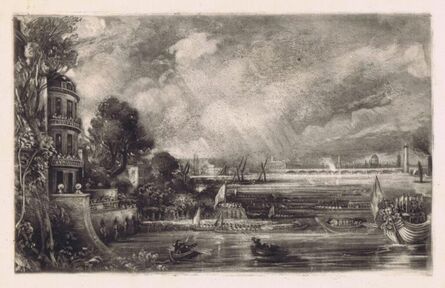 John Constable, ‘Opening of Waterloo Bridge (18th June 1817)’, ca. 1830