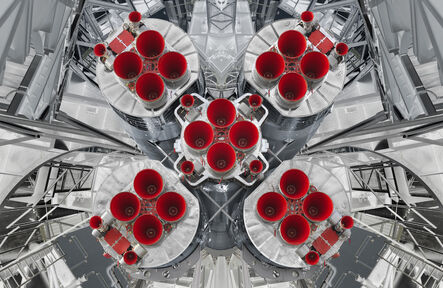 Michael Najjar, ‘symmetrical boosters - outer space’, 2019