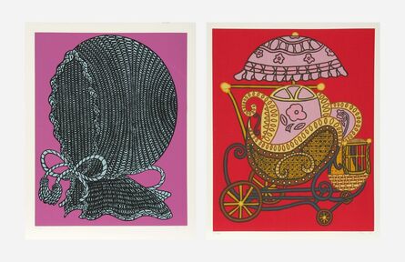 William Nelson Copley, ‘Baby Buggy and Baby Bonnet (two works)’, 1978
