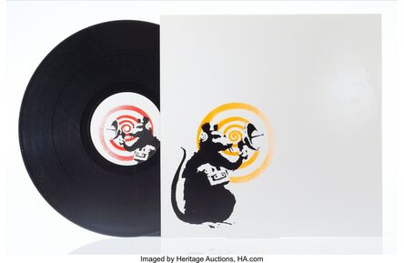 Banksy, ‘Radar Rat Dirty Funker (Orange)’, 2008