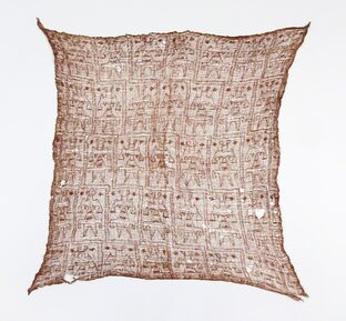 Andean artisan, ‘Chancay Panel with Crowned Figure’, 1150-1450