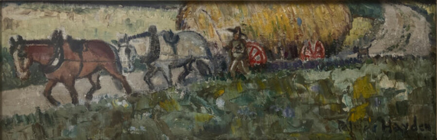 Untitled (Hay Wagon)