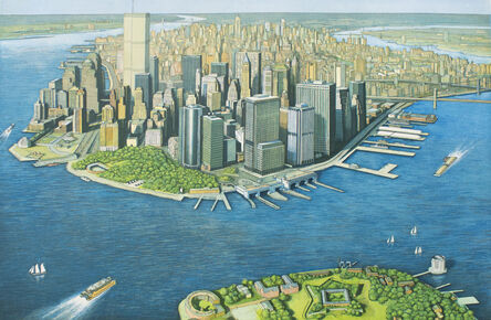 Richard Haas, ‘Manhattan View, Governer's Island’, 1999