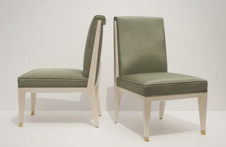 Jacques Quinet, ‘Pair of Slipper Chairs’, ca. 1960