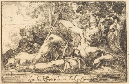 Laurent de La Hyre, ‘Narcissus at the Spring’, 1620s