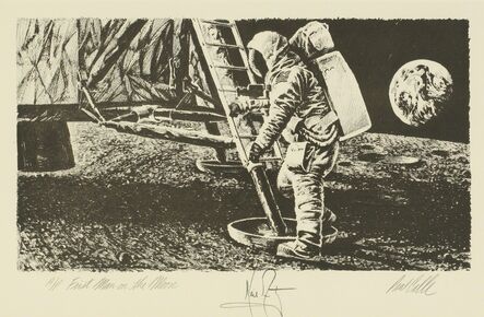 Paul Calle, ‘ARTIST'S PROOF OF CALLE'S "FIRST MAN ON THE MOON"’