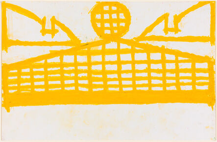 Evelyn Reyes, ‘Fence with Sandwich, Yellow’, 2002