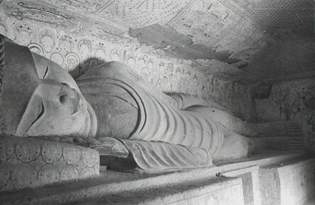 James and Lucy Lo, ‘Parinirvana, Mogao Cave 158, dated Middle Tang dynasty (781–848). Dunhuang, Gansu province.  The Lo Archive’, Photograph taken in 1943–44
