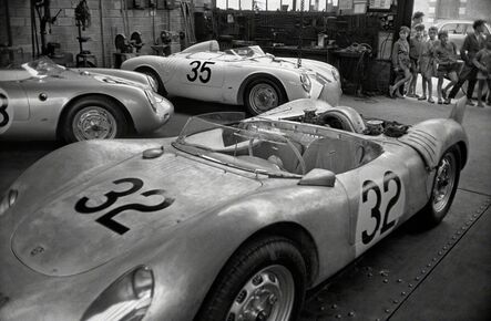 Jesse Alexander, ‘Twenty Four Hours of Le Mans, Porsche RSK Spyder, Garage Near Le Mans at Teloche’, 1959