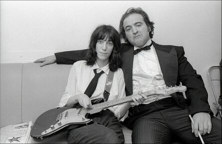 Allan Tannenbaum, ‘Patti Smith and John Belushi backstage at Saturday Night Live’, 1976