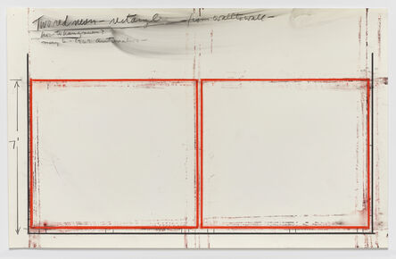 Stephen Antonakos, ‘Two Red Neon - Rectangles - From Wall to Wall’, 1969