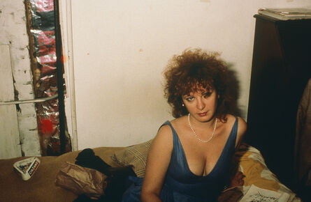 Nan Goldin, ‘Self-portrait in blue dress, New York City’, 1985