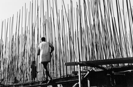 Lucien Hervé, ‘Construction du secrétariat Chandigarh, Inde’, 1955