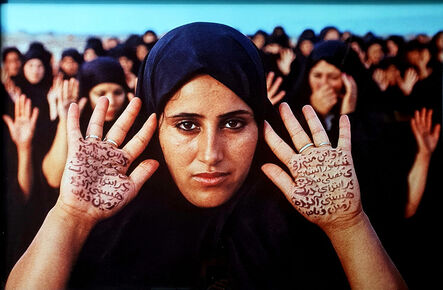 Shirin Neshat, ‘Rapture - Women with Writing on Hands’, 1999
