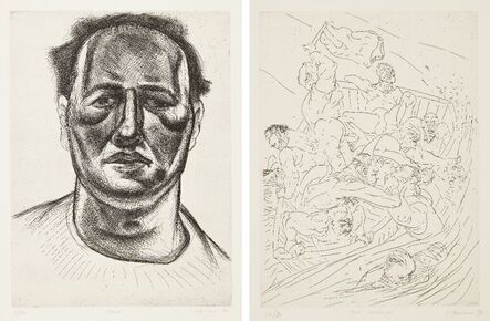 Peter Howson, ‘The Terries and Tony’, 1990
