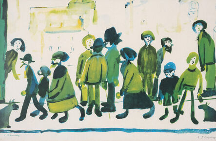 Laurence Stephen Lowry, ‘People Standing About’, 1972