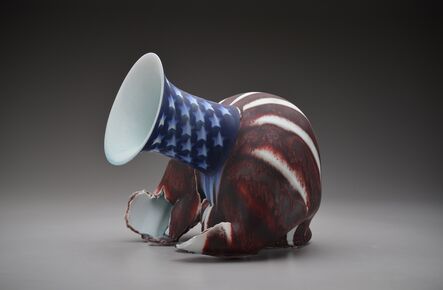 Steven Young Lee, ‘Red, White, and Blue Vase with Stars and Stripes’, 2019