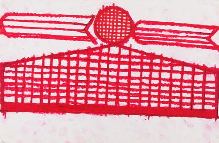 Evelyn Reyes, ‘Fence with Carrots (Red)’, 2003
