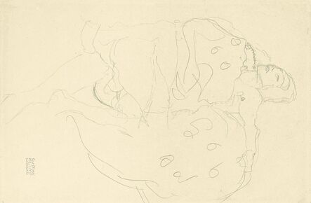 Gustav Klimt, ‘Lovers, Facing Right’, 1914