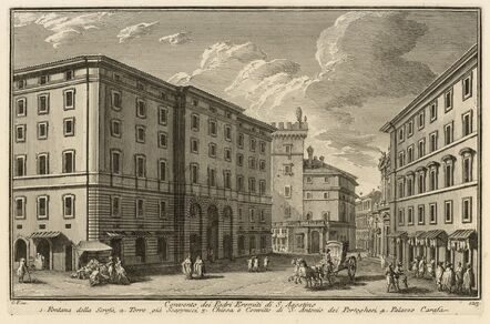 Giuseppe Vasi, ‘Convento, dei Padri Eremiti di S. Agostino’, 1747-1801