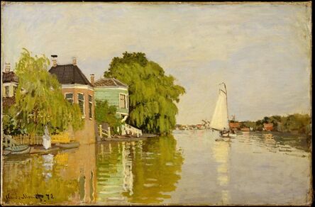 Claude Monet, ‘Houses on the Achterzaan’, 1871