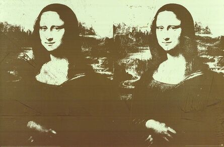 Andy Warhol, ‘Two Golden Mona Lisas (Lg)’, 1990