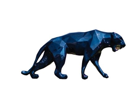 Richard Orlinski, ‘Wild Panther-Mauritius blue’, 2023
