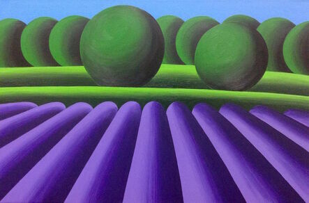 Oleg Khvostov, ‘Landscape with Lavender Field ’, 2016