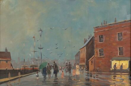 Roy Petley, ‘An evening walk by the harbour’