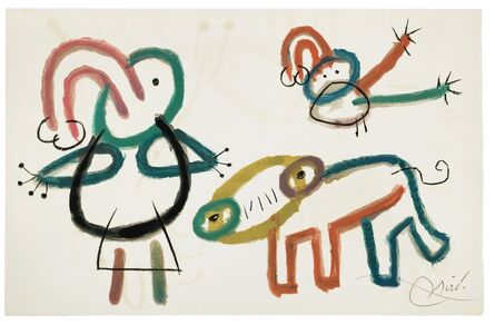 Joan Miró, ‘L'Enfance d'Ubu, Tériade, Paris’, 1975