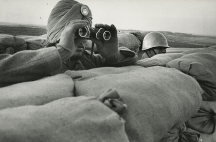 René Burri, ‘Egyptian and UN soldier, Egypt, The Suez Crisis’, 1958