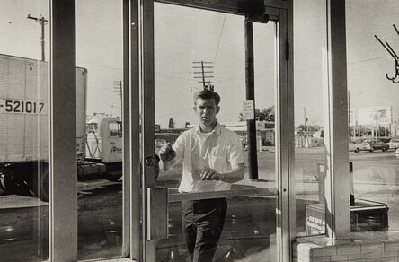 William Eggleston, ‘Untitled (Young man entering diner)’, 1968