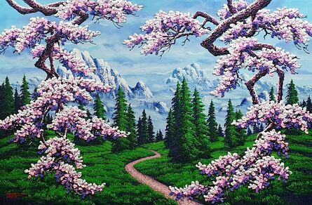 Soe Soe, ‘Journey Through The Cherry Blossoms To The Summit’, 2022