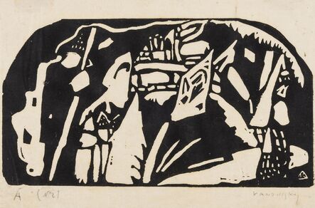 Wassily Kandinsky, ‘Holzchnitt für Den Sturm (Roethel 80)’, 1910