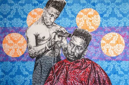 Bambo Sibiya, ‘Barber from sunrise to sunset’, 2020