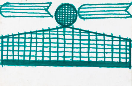 Evelyn Reyes, ‘Fence with Carrots (Green)’, 2002-2003