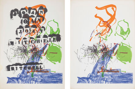 Joan Mitchell, ‘Untitled (for Galerie Jean Fournier et Cie.): two plates’, 1969