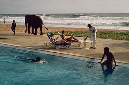Steve McCurry, ‘Tourists Lounge Poolside, Sri Lanka’, 1995