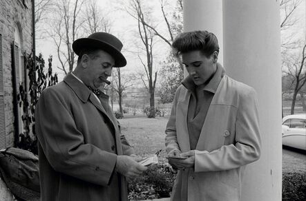 Henri Dauman, ‘Elvis Presley with his manager at Colonel Parker, Graceland Memphis, TN’, 1960