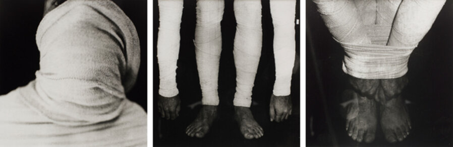 Untitled (Performance with surgical bandage)