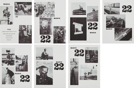Allan Kaprow, ‘Pose, March 22, 1969 Continued 1970, from Artists & Photographs 1969–70’, 1970