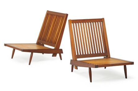 George Nakashima, ‘Pair of Cushion chairs’, 1958