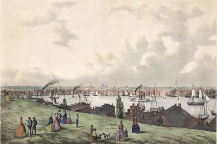 Fitz Henry Lane, ‘View of Baltimore, from Federal Hill.’, 1850