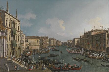 Canaletto, ‘A Regatta on the Grand Canal’, about 1740