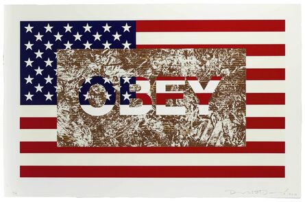 Richard Duardo, ‘Obey (from the Flag Series)’, 2012