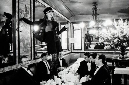 Arthur Elgort, ‘Kate Moss at Cafe Lipp, Paris, Italian Vogue’, 1993