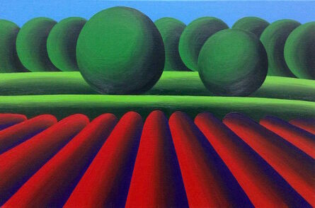 Oleg Khvostov, ‘Landscape with Red Field’, 2016