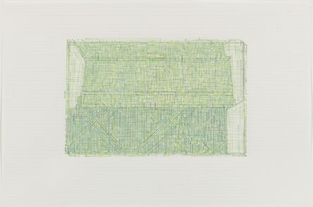 Julia Fish, ‘Trace 4 : after Threshold, SouthWest - Two [ spectrum: green]’, 2010