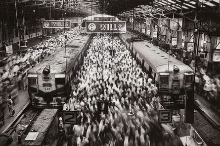 Sebastião Salgado, ‘Churchgate Station, Western Railroad Line, Bombay, India’, 1995-printed later